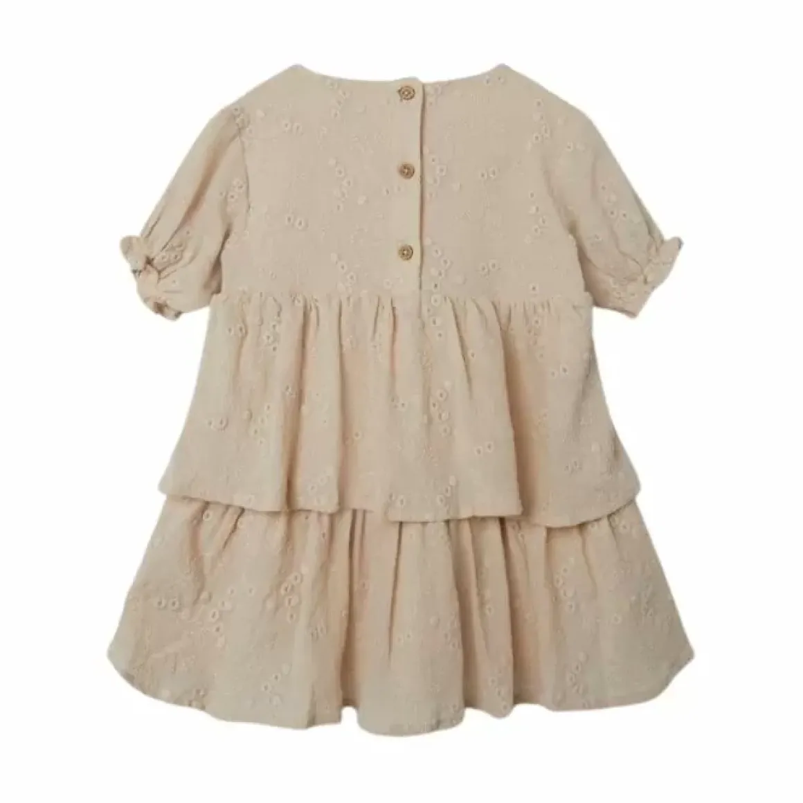 Lil' Atelier Jurk Fauna Sandshell Bestellen - Voor De Perfecte Kinderkleding