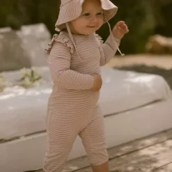 Lil' Atelier Zwempak Roze Met Ruches | Meisjes Badpak Met Ritssluiting