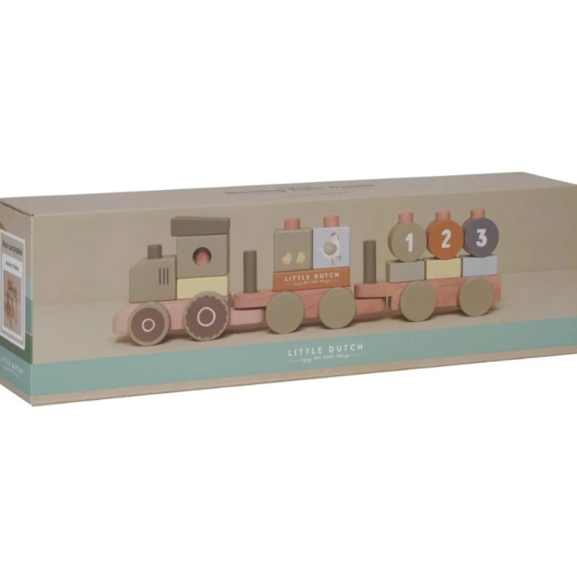 Little Dutch Blokkentrein Tractor Little Farm