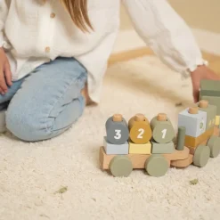 Little Dutch Blokkentrein Tractor Little Farm