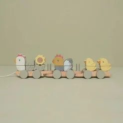 Little Dutch Blokkentrein Kip Little Farm