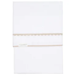 Little Dutch Geborduurd Wieglaken Beige Rounded