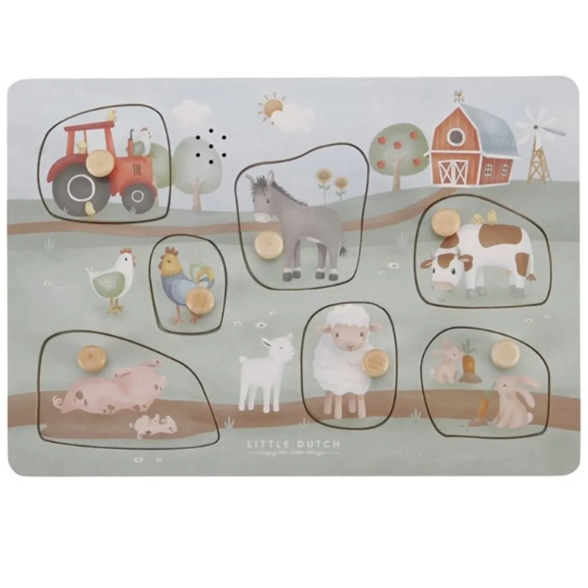Little Dutch Geluiden Puzzel Little Farm