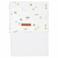 Little Dutch Ledikantlaken Sailors Bay White