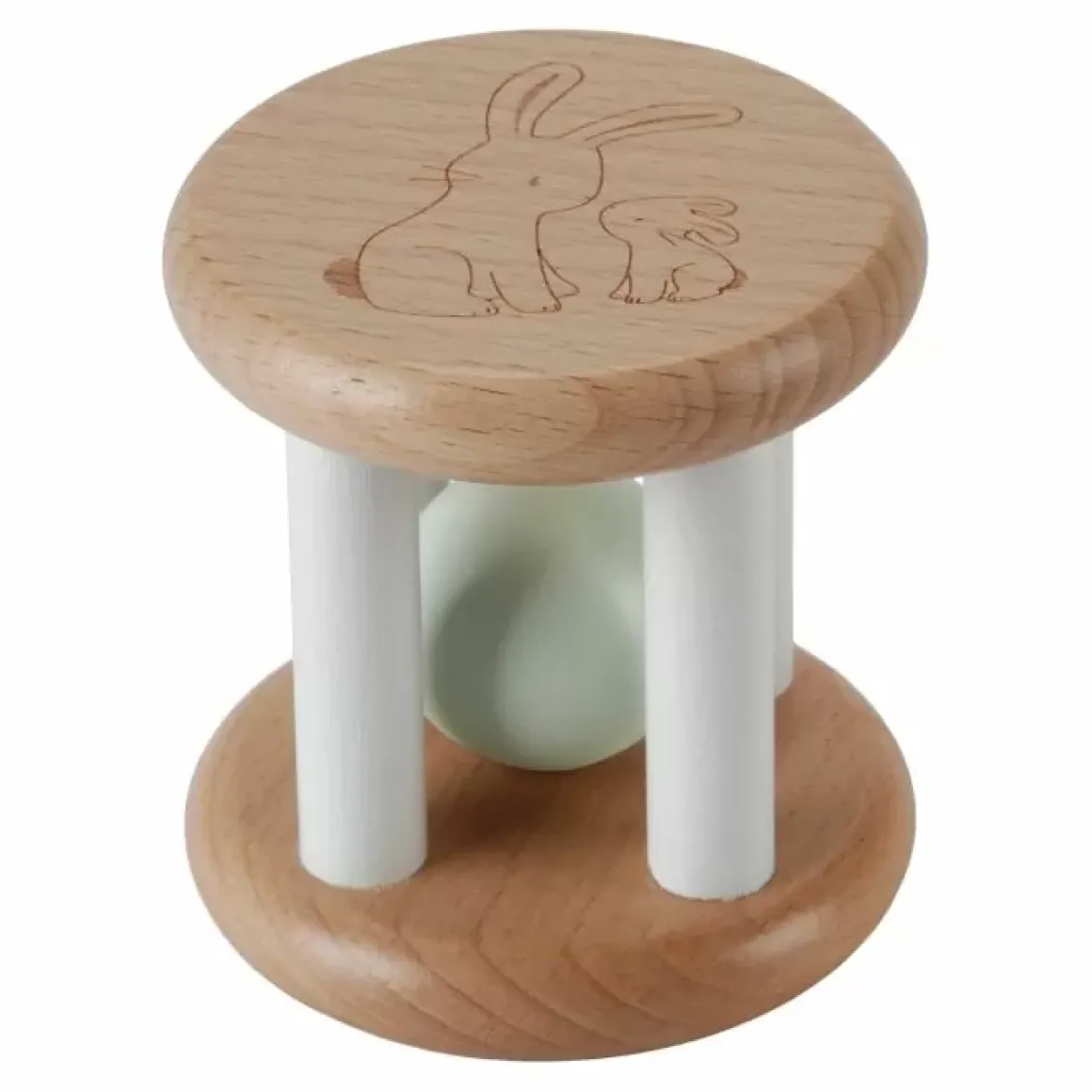 Little Dutch Rammelaar Roller Baby Bunny | Houten Speelgoed | Kidsdeco.Nl