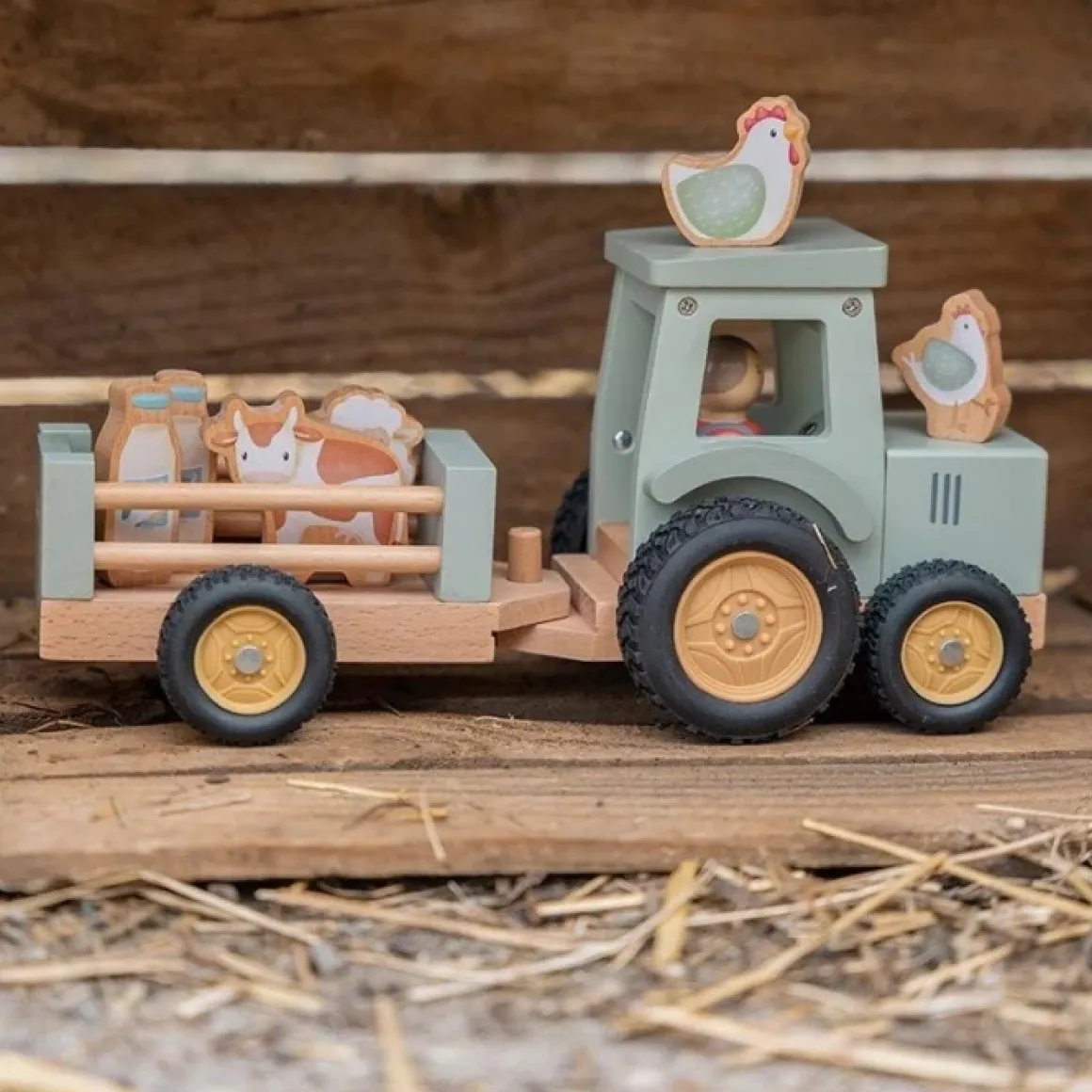 Little Dutch Tractor Met Trailer Little Farm