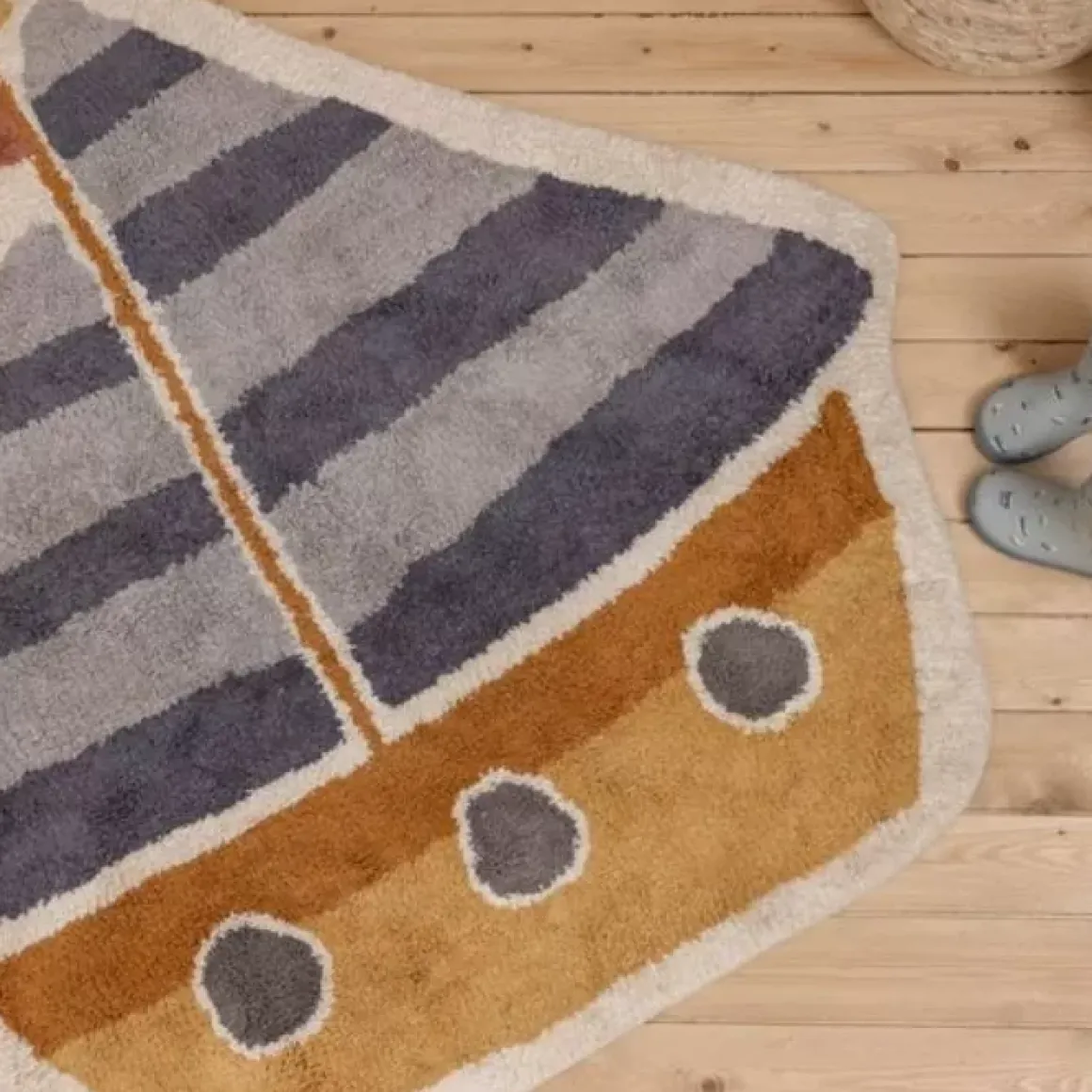 Little Dutch Vloerkleed Boat Blue