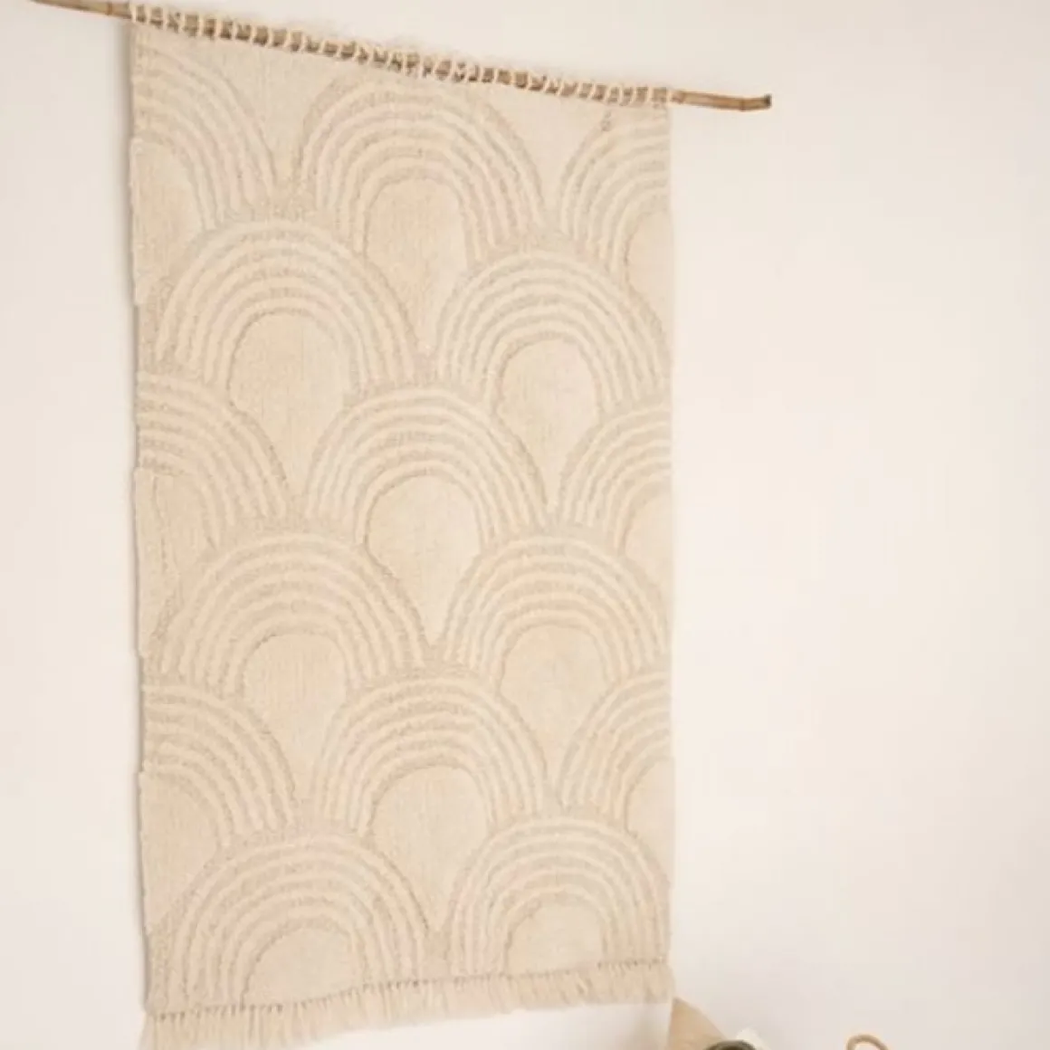 Little Dutch Vloerkleed Rainbow Soft White