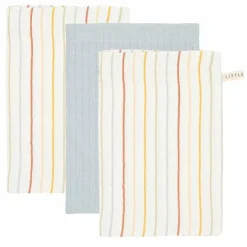 Little Dutch Washandjes Vintage Sunny Stripes/Blue (3St)
