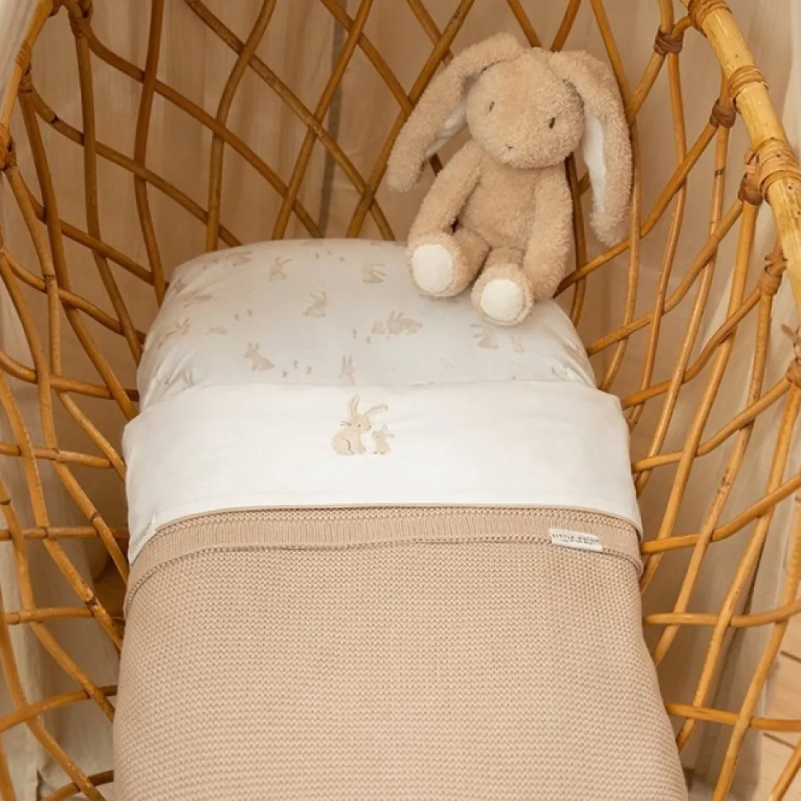 Little Dutch Wiegdeken Gebreid Beige