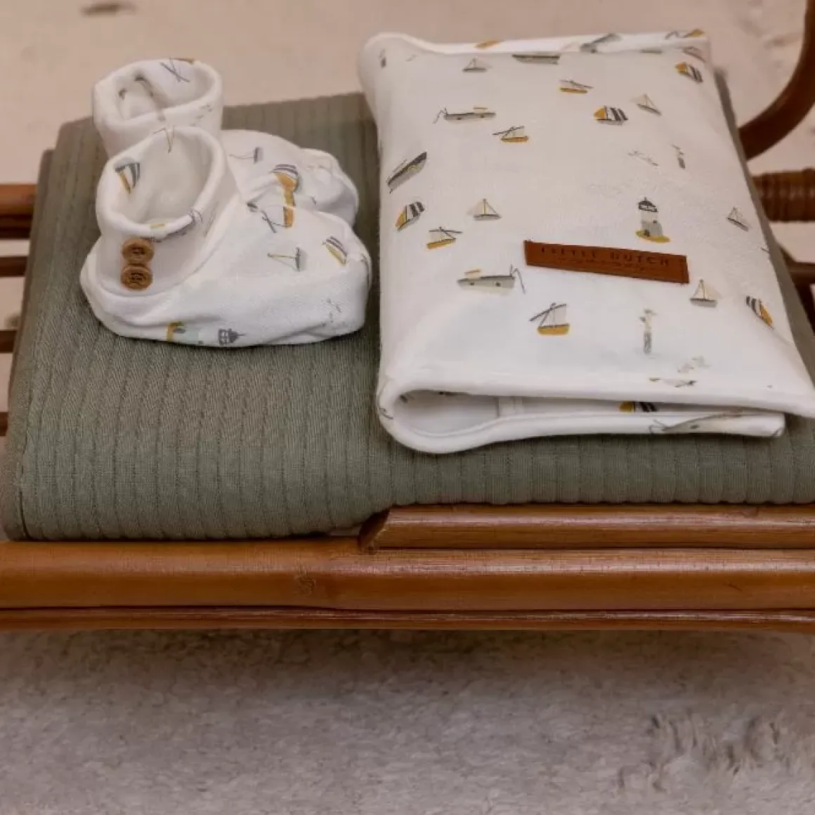 Little Dutch Wiegdeken Pure Olive