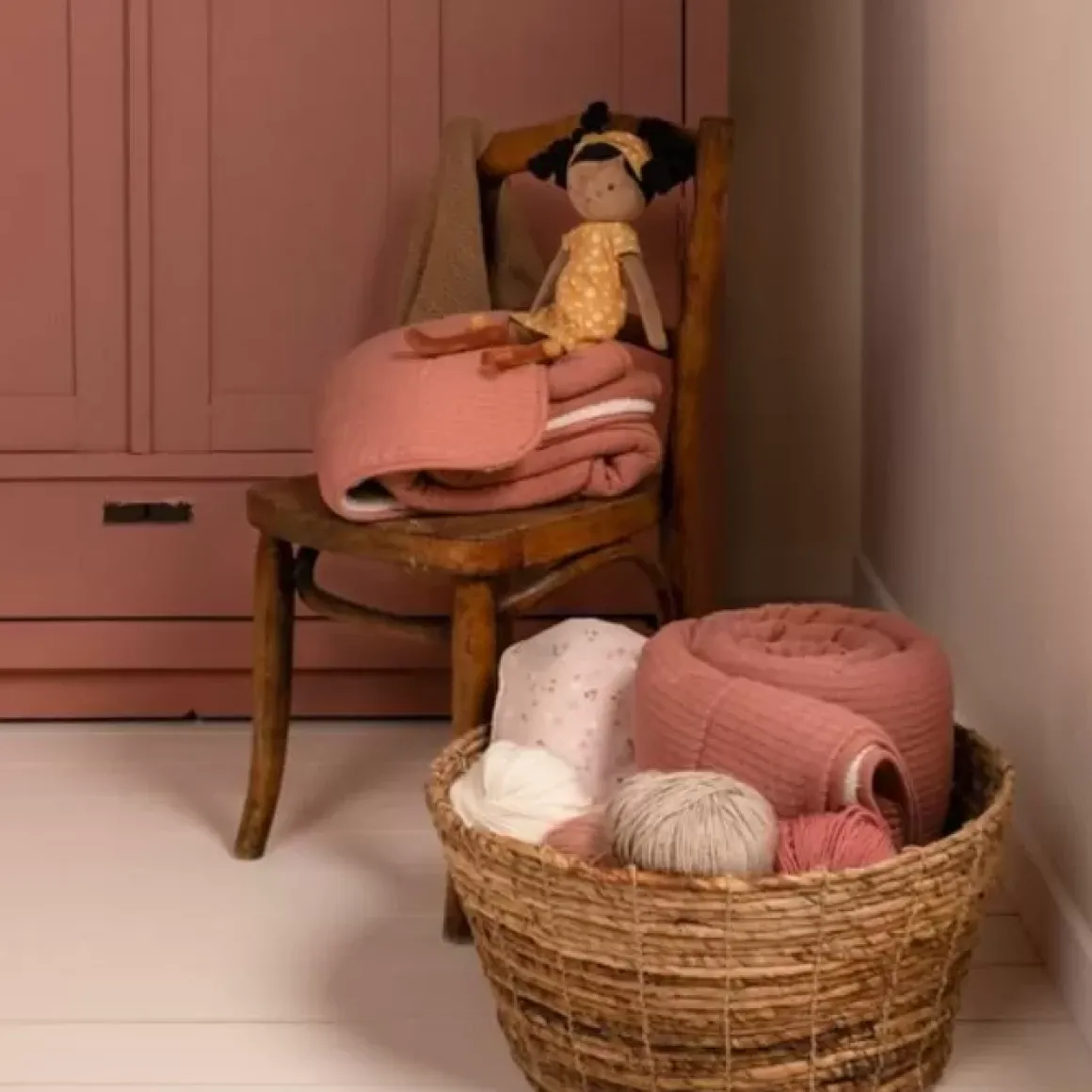 Little Dutch Wiegdeken Pure Pink Blush