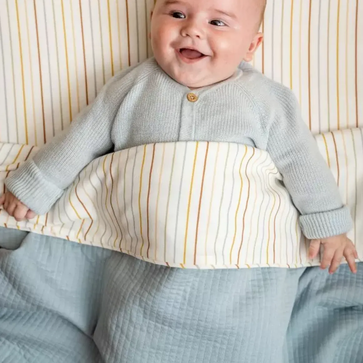 Little Dutch Wiegdeken Pure Soft Blue