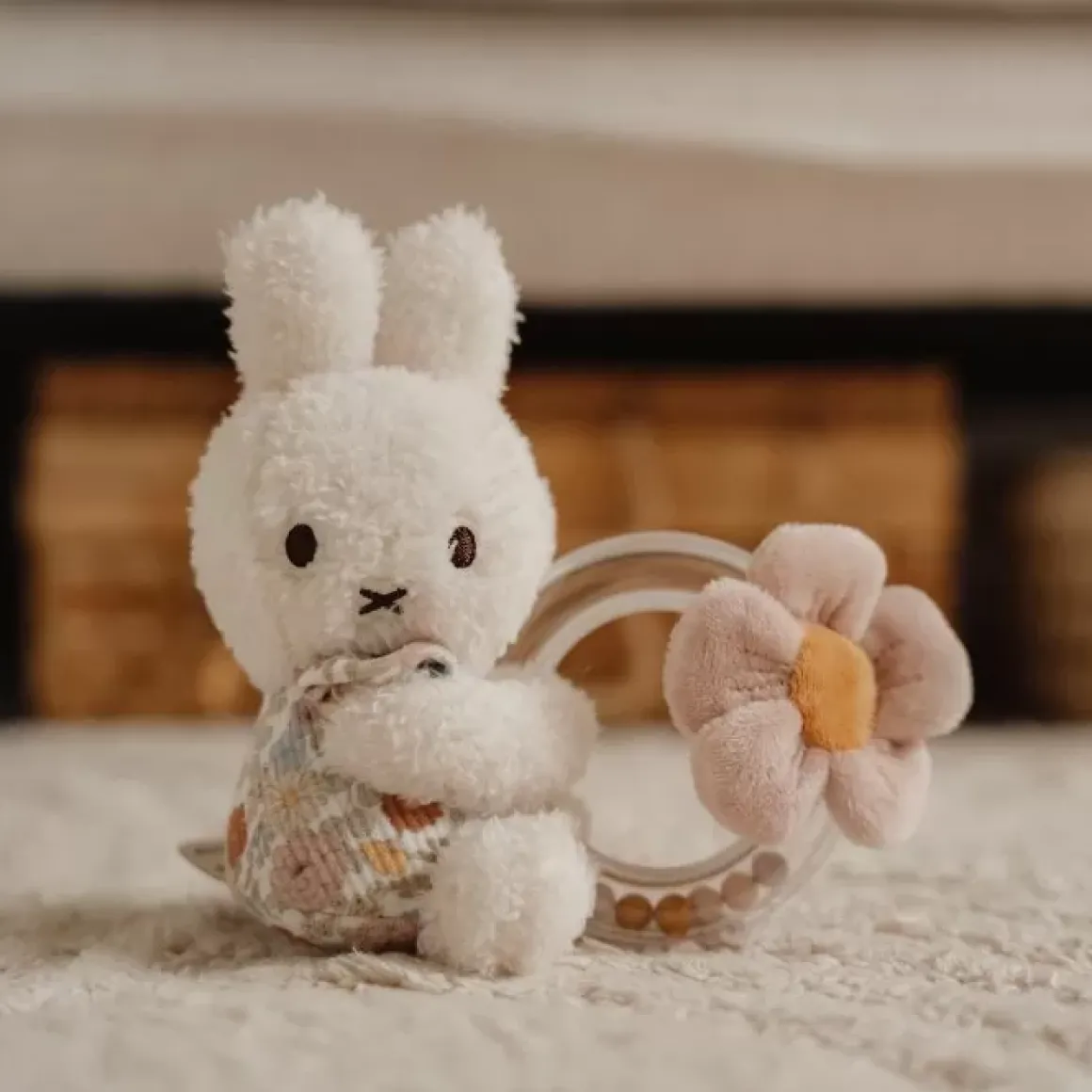 Little Dutch X Nijntje Vintage Flowers Ringrammelaar