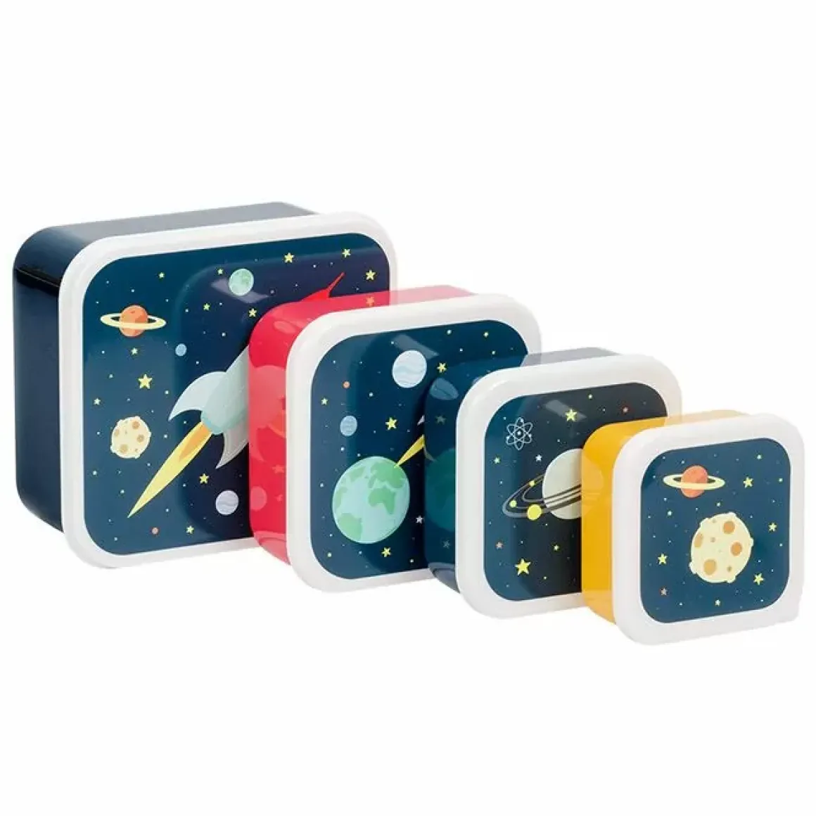 Lunch- & Snackboxen Ruimte (4St) A Little Lovely Company