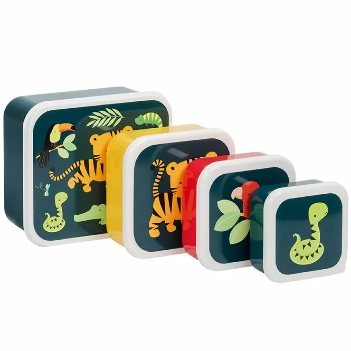 Lunch- & Snackboxen Tijger (4St) A Little Lovely Company