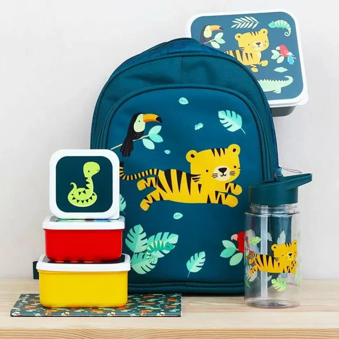 Lunch- & Snackboxen Tijger (4St) A Little Lovely Company