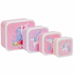 Lunch- & Snackboxen Unicorn (4St) A Little Lovely Company