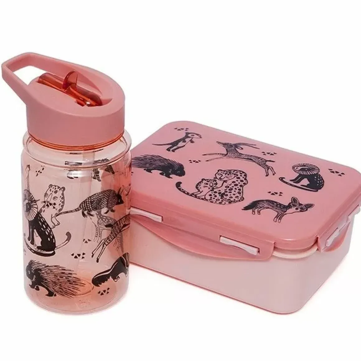Lunchbox Black Animals Blossom Petit Monkey