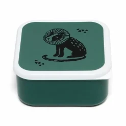 Lunchbox Set Black Animals Salie (3St) Petit Monkey