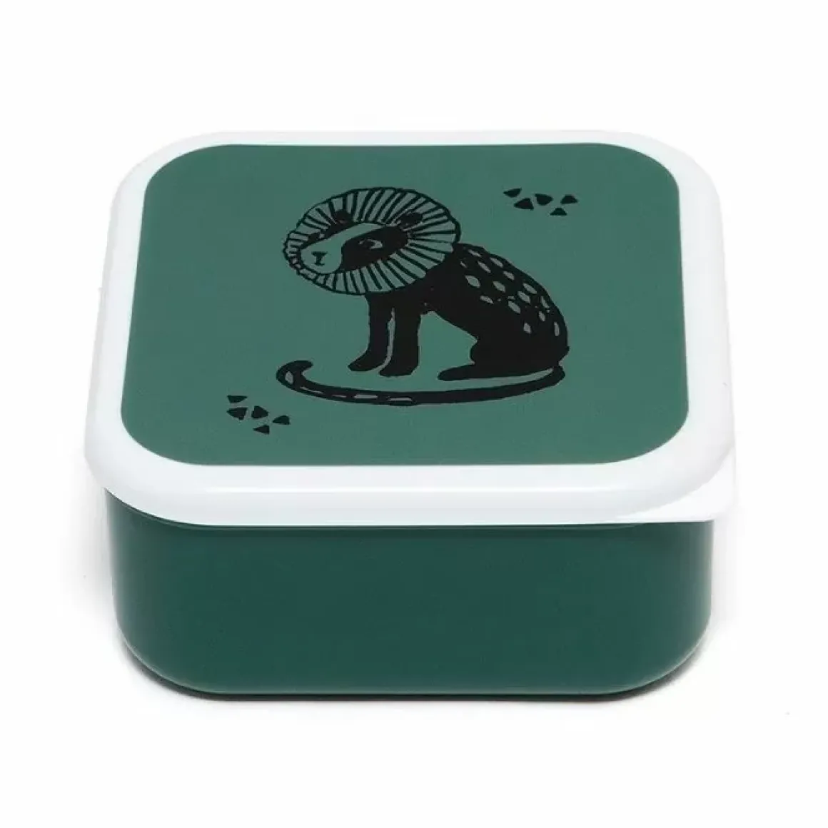 Lunchbox Set Black Animals Salie (3St) Petit Monkey