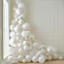 Luxe Ballonnenboog White & Cream Met Parels | Ginger Ray