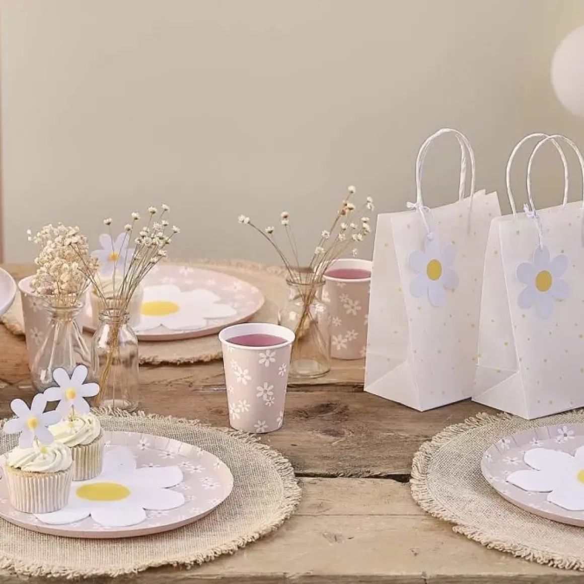 Madeliefjes Papieren Servetten - Feestelijke Tafeldecoratie