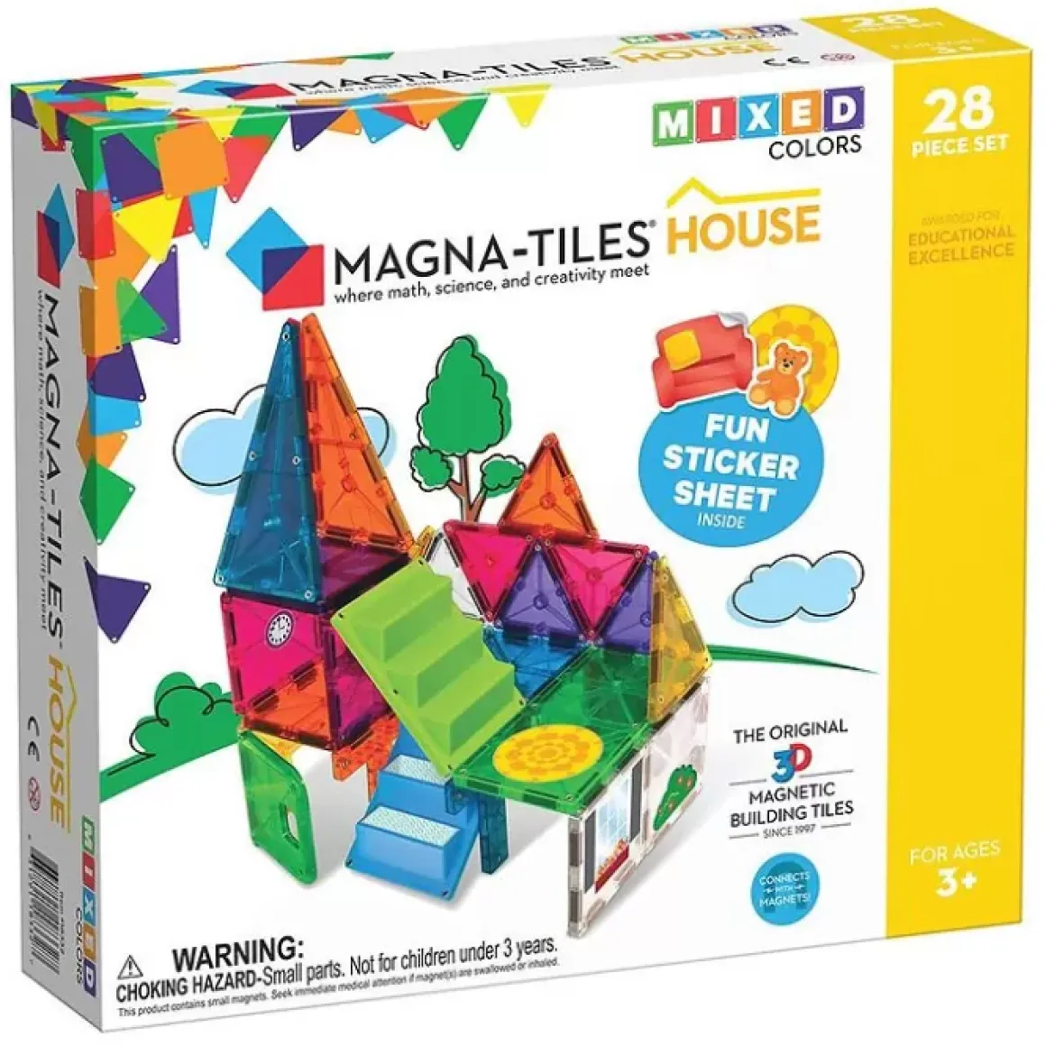 Magna Tiles Clear Colors House Set (28St)
