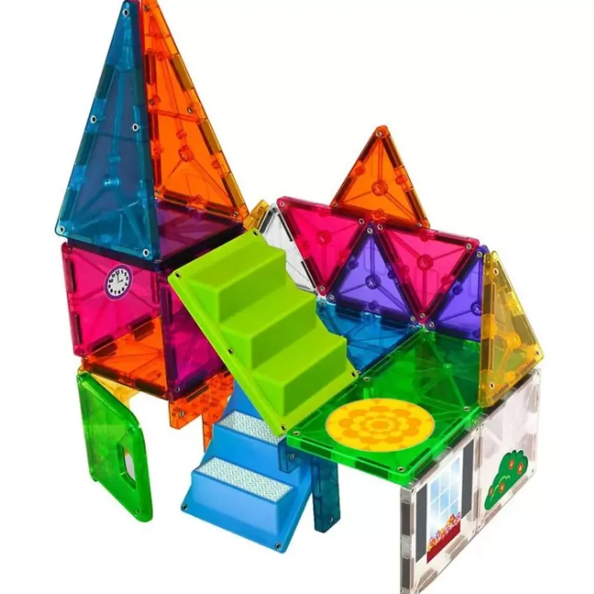 Magna Tiles Clear Colors House Set (28St)