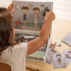 Magnetisch Speelboek Jim & Rosa Little Dutch