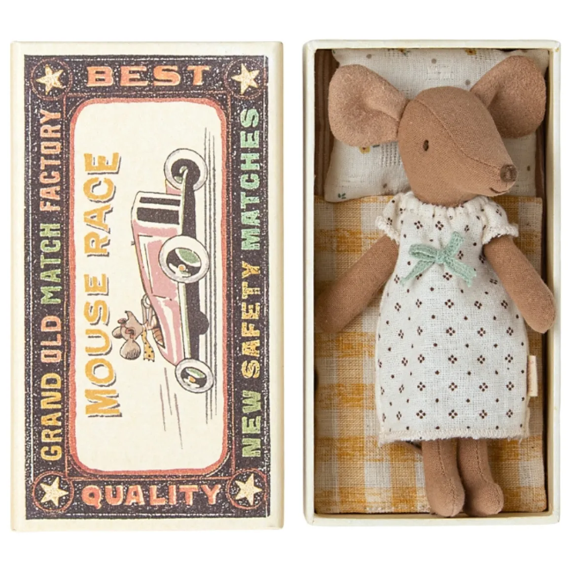 Maileg Grote Zus Muis In Matchbox