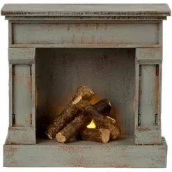 Maileg Miniatuur Haardvuur Vintage Blue