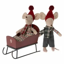 Maileg Miniatuur Slee Muis Rood