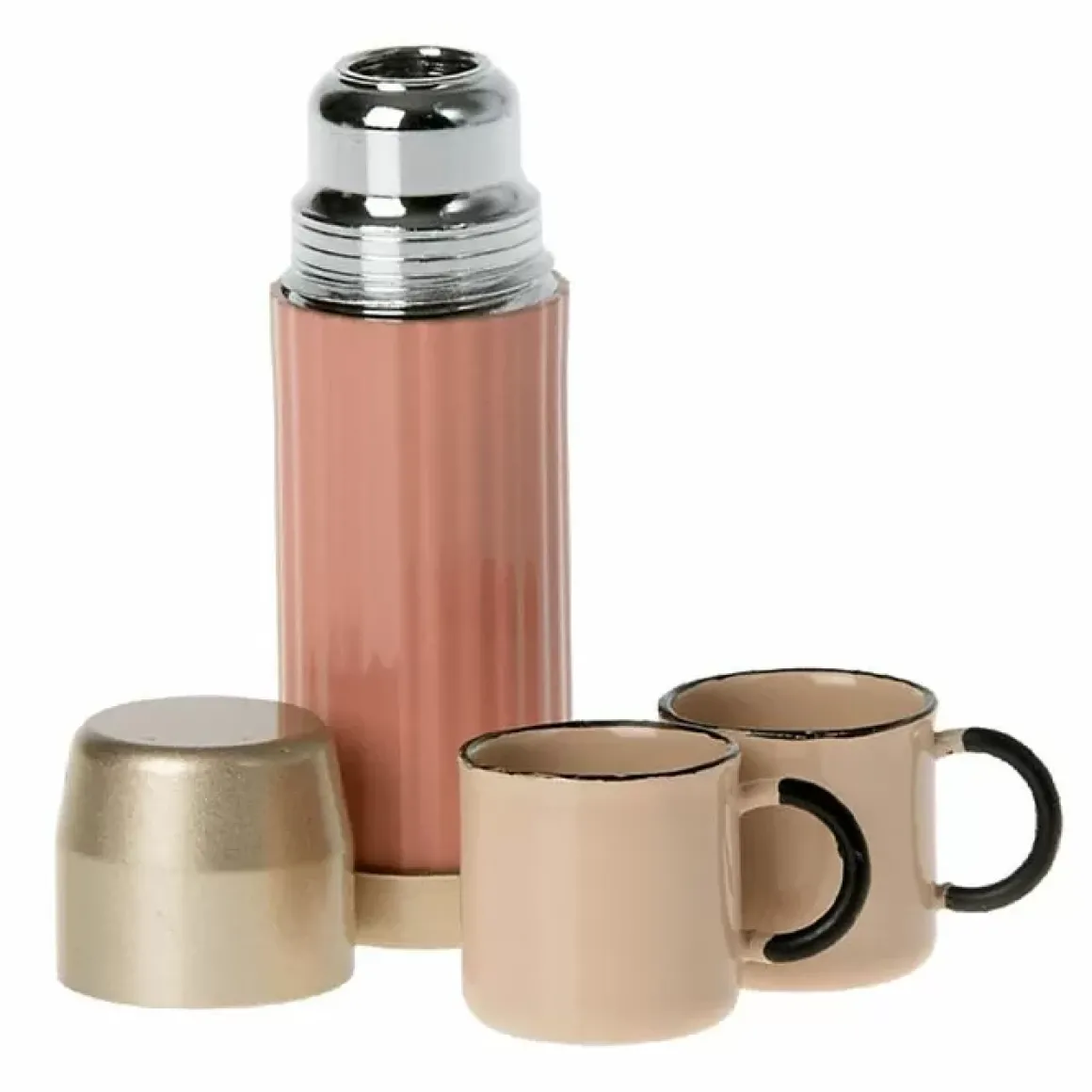 Maileg Miniatuur Thermoskan En Mokken Soft Coral