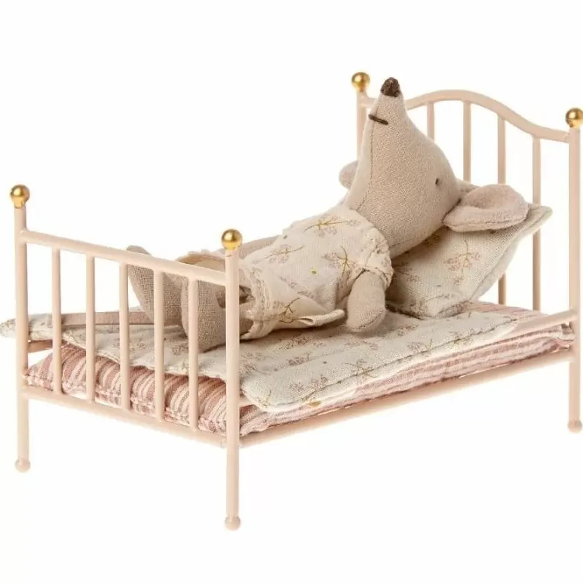 Maileg Miniatuur Vintage Bed Muis Rose