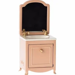 Maileg Miniatuur Wastafel Met Spiegel Dark Powder