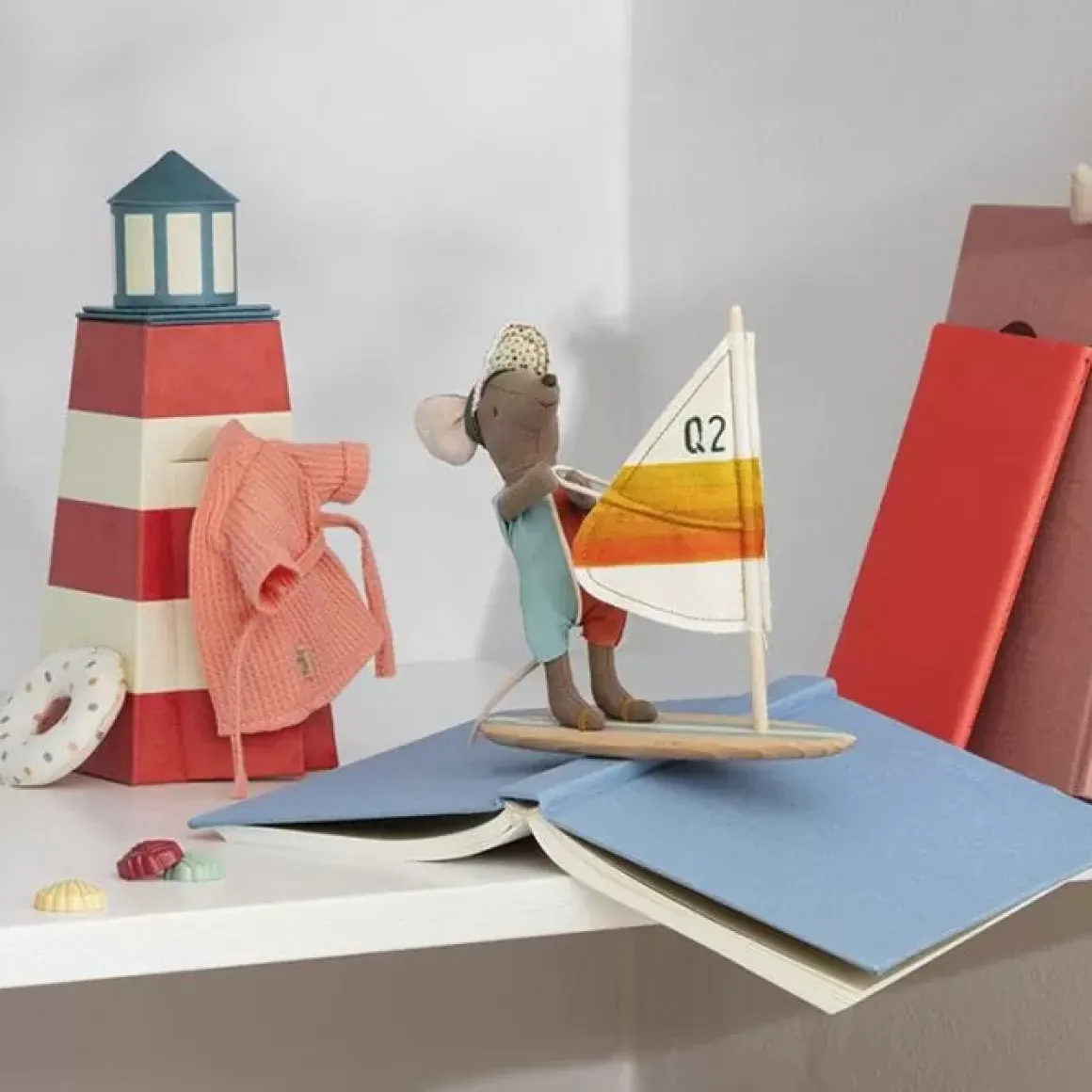 Maileg Strandmuis Op Surfplank (Grote Broer)