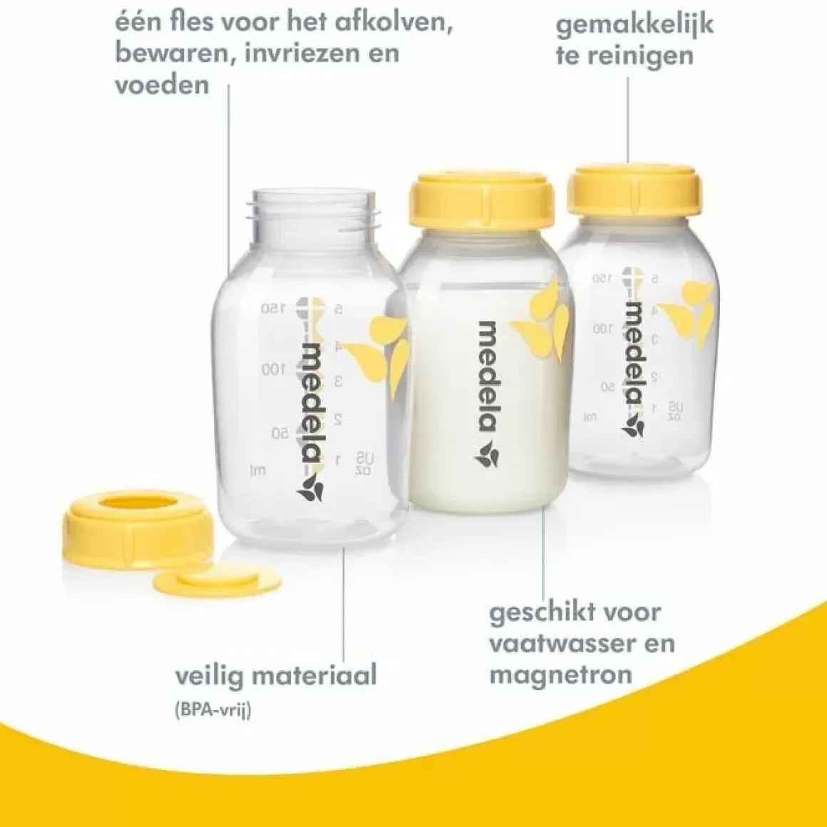 Medela Moedermelkflesjes 150Ml (3St)