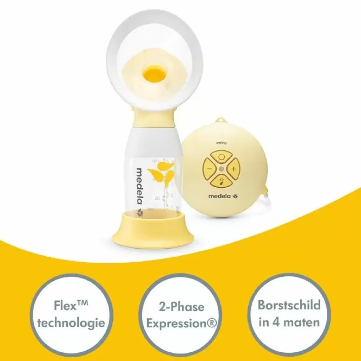 Medela Swing Flex Elektrische Enkele Borstkolf