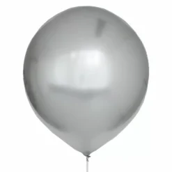 Mega Chroom Ballon Zilver (60Cm) House Of Gia