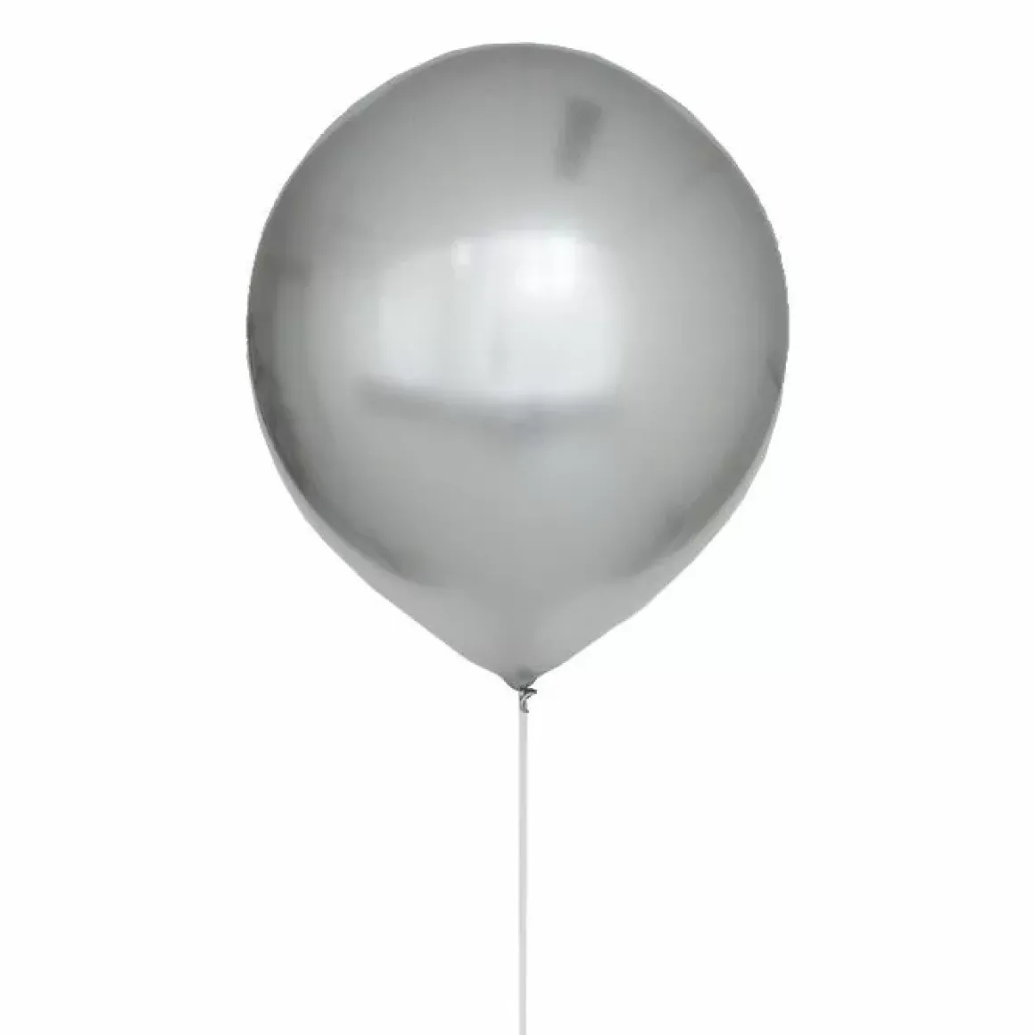 Mega Chroom Ballon Zilver (60Cm) House Of Gia
