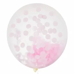 Mega Confetti Ballon Roze 60Cm House Of Gia