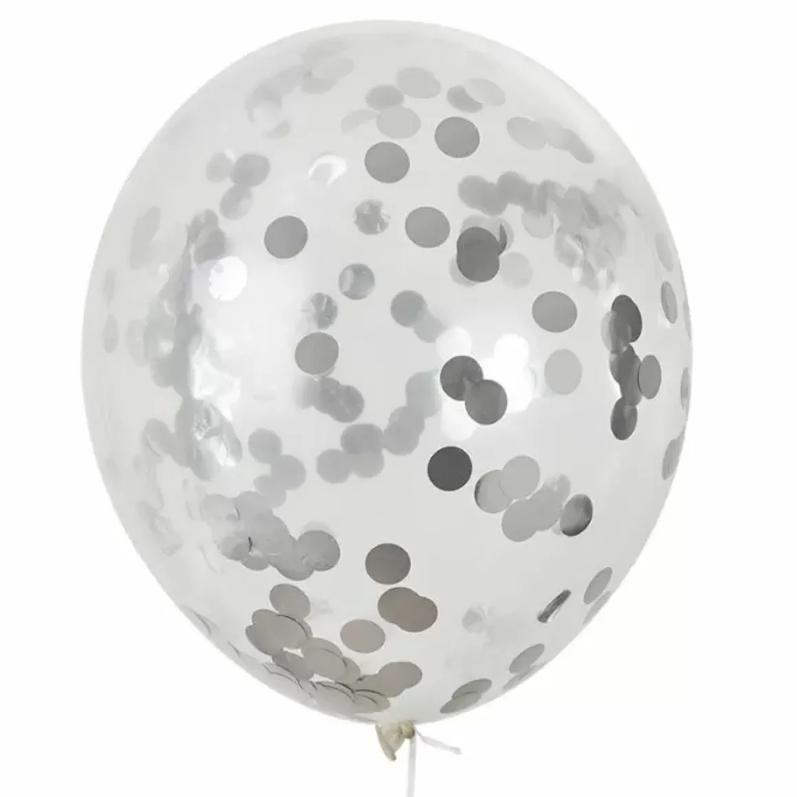 Mega Confetti Ballon Zilver 60Cm House Of Gia