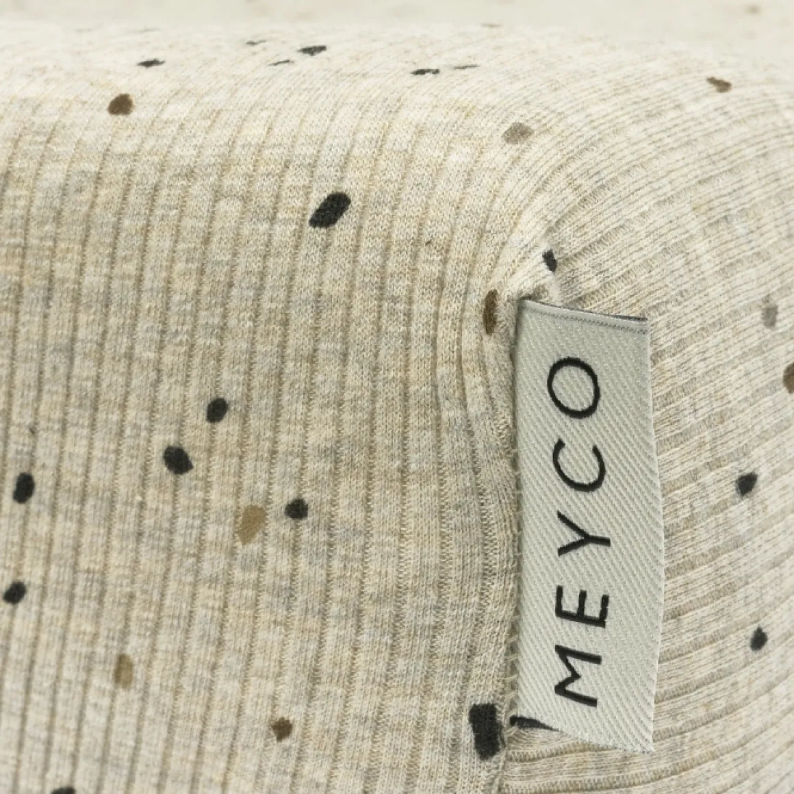 Meyco Aankleedkussenhoes Rib Mini Spot Sand 50X70Cm - Houd Je Kleintje Stijlvol En Comfortabel Gekleed!