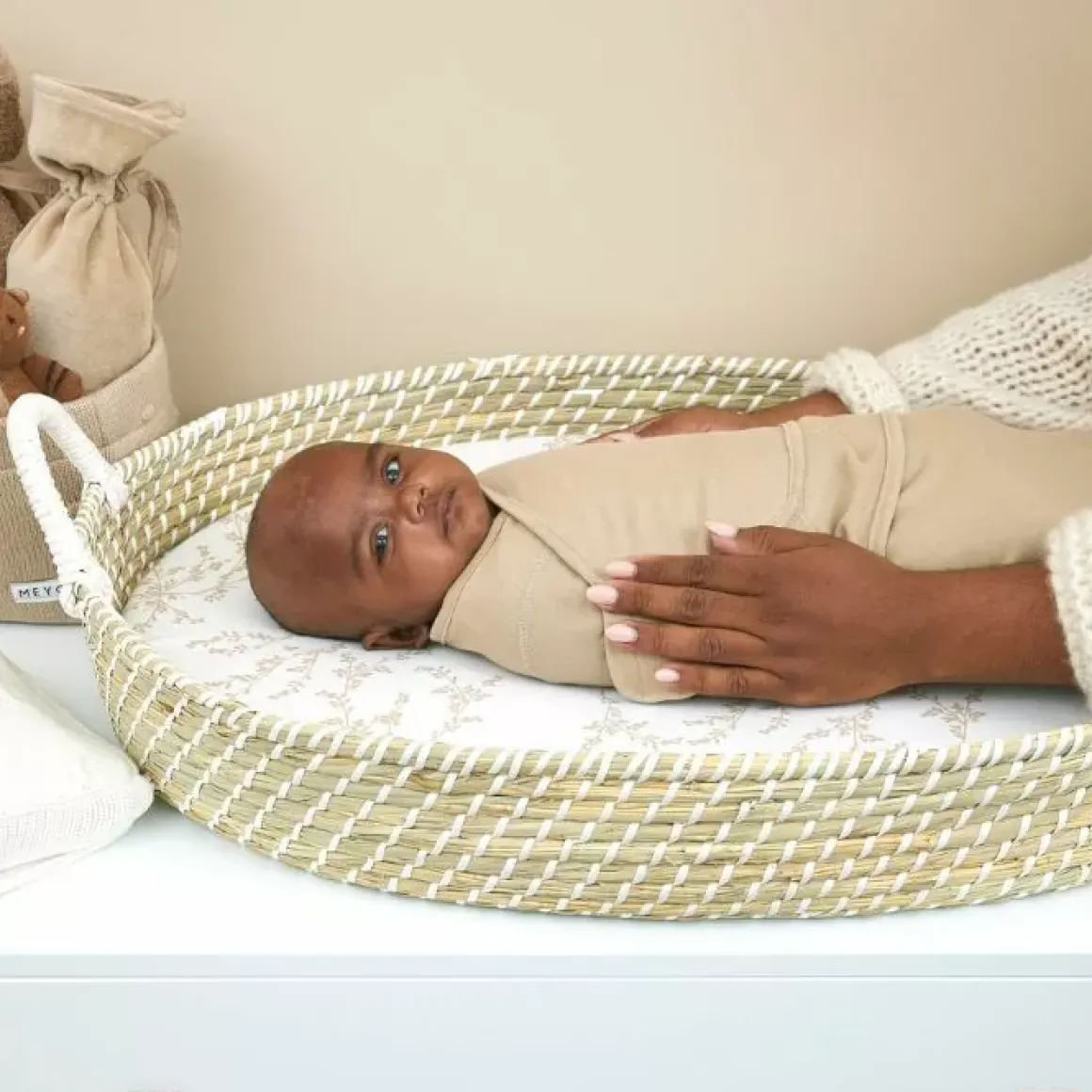 Meyco Aankleedkussenhoes Branches Sand