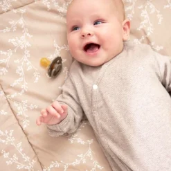 Meyco Boxkleed Branches Zand 80X100Cm - Perfect Voor Stijlvolle En Comfortabele Babykamers