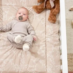 Meyco Boxkleed Branches Zand 80X100Cm - Perfect Voor Stijlvolle En Comfortabele Babykamers