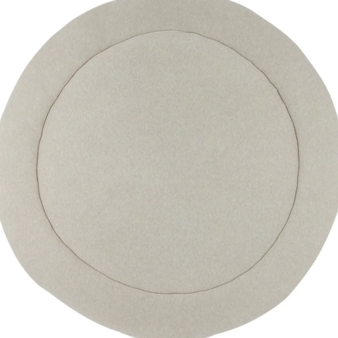 Meyco Boxkleed Rond Knit Basic Teddy Sand Melange 95Cm - Zachte En Stijlvolle Boxkleed Voor De Babykamer!