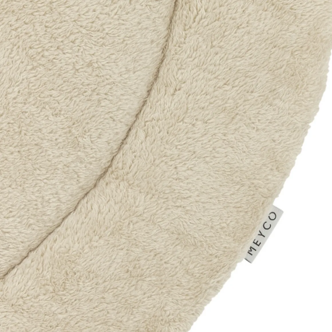 Meyco Boxkleed Rond Knit Basic Teddy Sand Melange 95Cm - Zachte En Stijlvolle Boxkleed Voor De Babykamer!