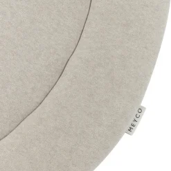 Meyco Boxkleed Rond Knit Basic Teddy Sand Melange 95Cm - Zachte En Stijlvolle Boxkleed Voor De Babykamer!